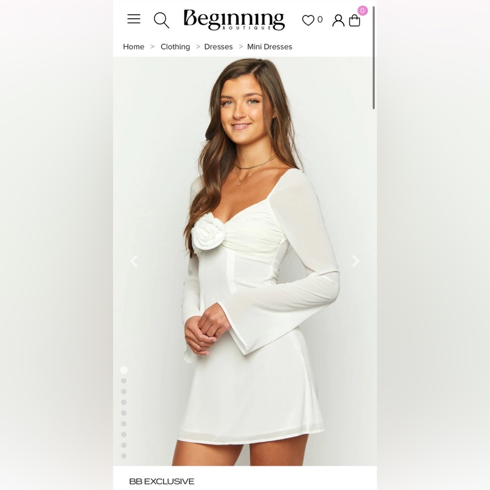 Beginning Boutique Kadence White dress